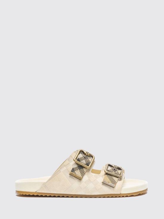 26SS 버버리 더블 버클 체크 샌들 8118612 Beige