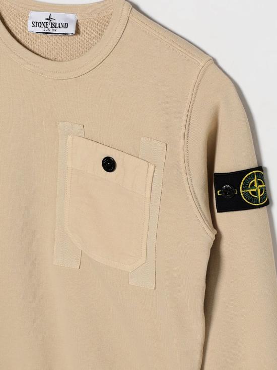 26SS [키즈] 스톤 아일랜드 풀오버 6100017S0040 V0090 Beige - STONE ISLAND