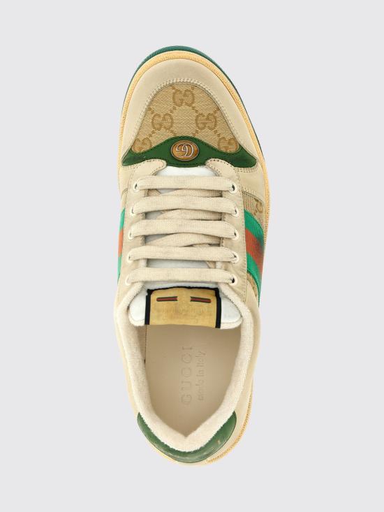 26SS 구찌 스크리너 GG 캔버스 디스트레스드 스니커즈 5465519Y920 9666 Red - GUCCI