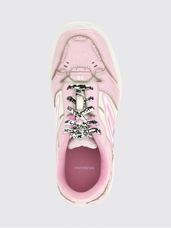 26SS 발렌시아가 햄튼스 미디움 원 아웃 스니커즈 841763WCURS 5090 Pink - BALENCIAGA