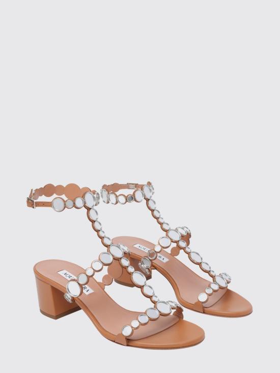 26SS 아쿠아주라 힐/펌프스 AGWMIDS0NAP LTC Brown - AQUAZZURA