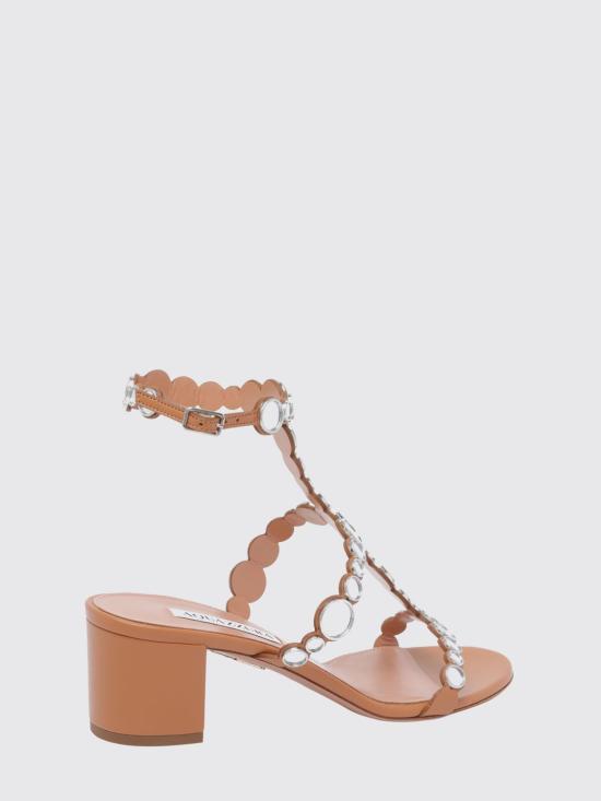 26SS 아쿠아주라 힐/펌프스 AGWMIDS0NAP LTC Brown - AQUAZZURA