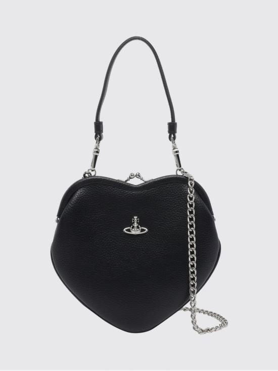 26SS 비비안웨스트우드 벨 하트 프레임 퍼스 4B01000CWS000D N403 Black