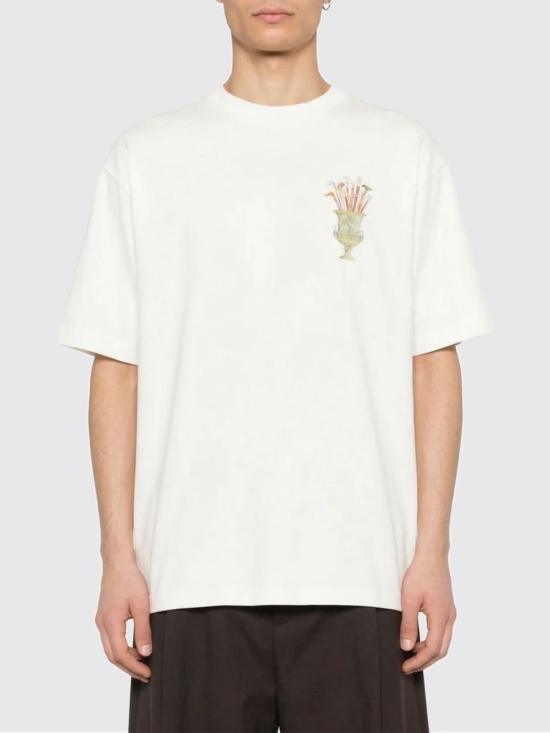 26SS 드롤드무슈 반팔 티셔츠 KTS313CO002OW OFF White