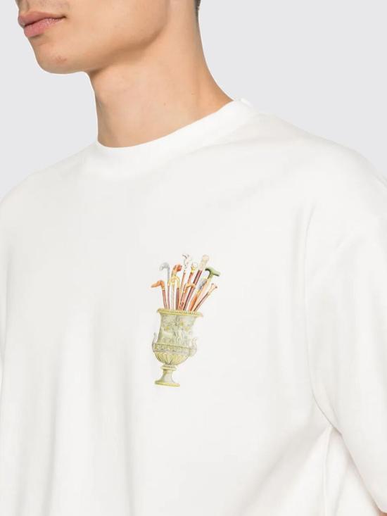 26SS 드롤드무슈 반팔 티셔츠 KTS313CO002OW OFF White - DROLE DE MONSIEUR