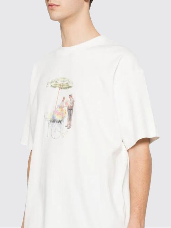 26SS 드롤드무슈 반팔 티셔츠 KTS310CO002OW OFF White - DROLE DE MONSIEUR