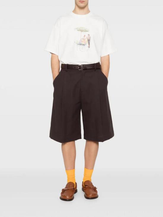 26SS 드롤드무슈 반팔 티셔츠 KTS310CO002OW OFF White - DROLE DE MONSIEUR