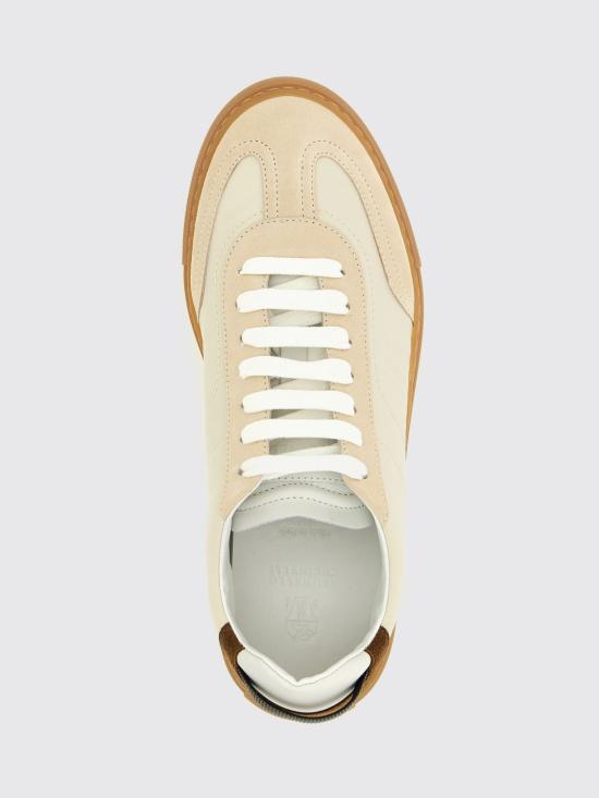 26SS 브루넬로 쿠치넬리 스니커즈 MZSFG3197 C8905 Beige - BRUNELLO CUCINELLI
