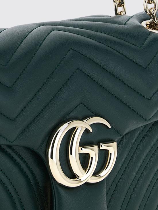 26SS 구찌 GG 마몽 미디엄 숄더백 837267AAE38 3020 Green - GUCCI