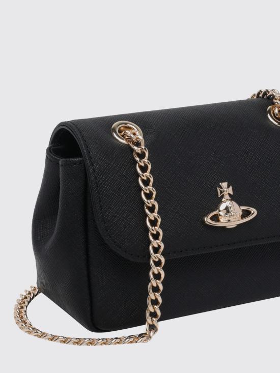 26SS 비비안웨스트우드 스몰 펄스 체인 크로스백 5C01000BWL001N N402 Black - VIVIENNE WESTWOOD