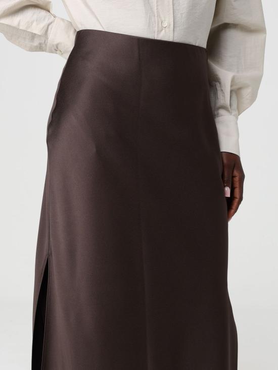26SS 브루넬로 쿠치넬리 바이어스 컷 맥시 스커트 M0H38G3396 C2925 Brown - BRUNELLO CUCINELLI