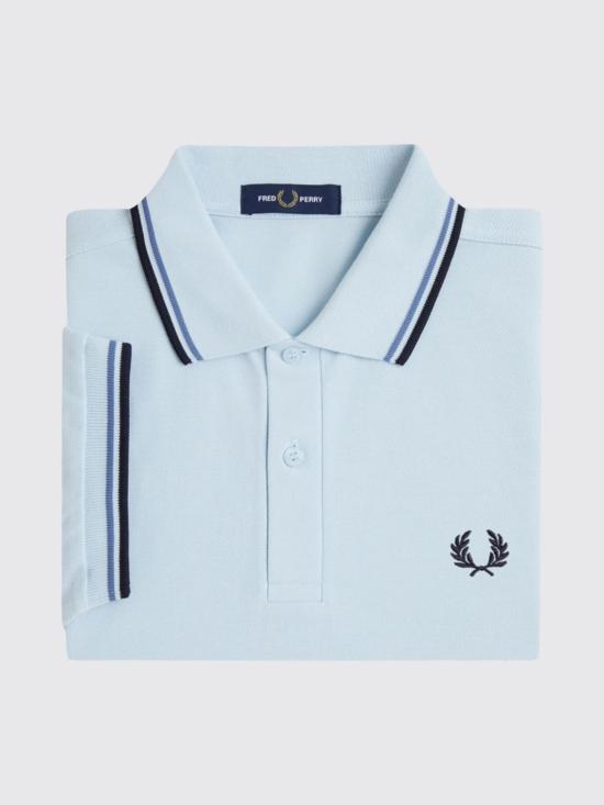 26SS 프레드페리 폴로 티셔츠 M3600 96A Gnawed Blue - FRED PERRY