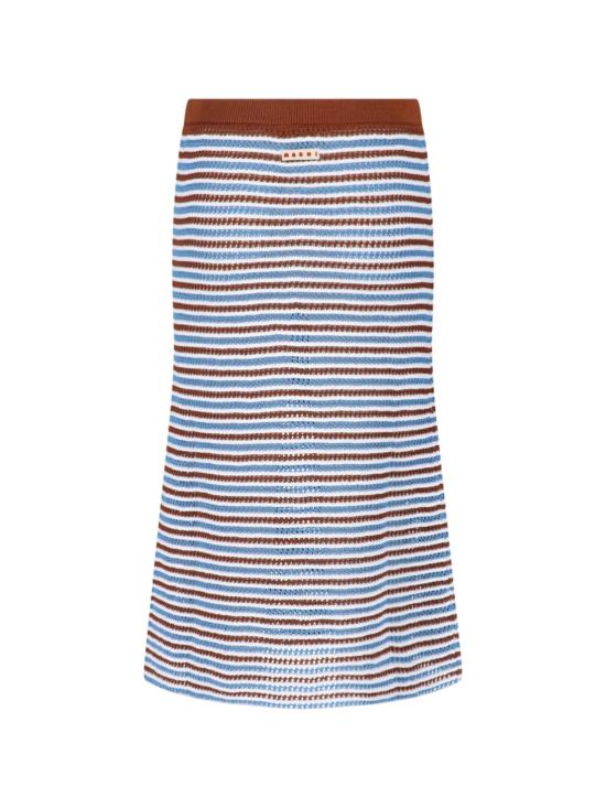  마르니 롱 스커트 크로셰 미디 스커트 멀티컬러 - MARNI