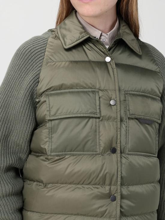 26SS 브루넬로 쿠치넬리 나일론 다운 재킷 MD5987696 C3066 Green - BRUNELLO CUCINELLI