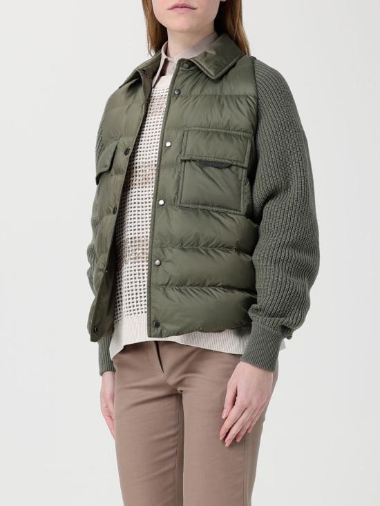 26SS 브루넬로 쿠치넬리 나일론 다운 재킷 MD5987696 C3066 Green - BRUNELLO CUCINELLI