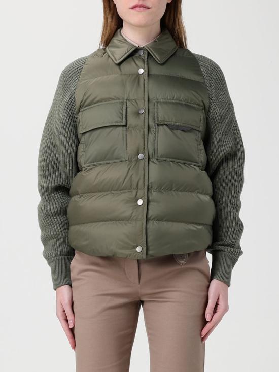 26SS 브루넬로 쿠치넬리 나일론 다운 재킷 MD5987696 C3066 Green