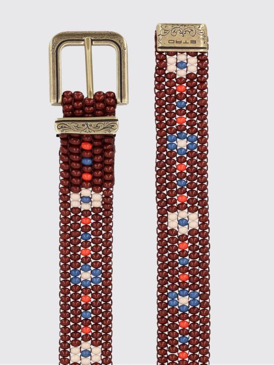 26SS 에트로 레귤러 벨트 WP3B0092AR499 S9825 Burgundy - ETRO