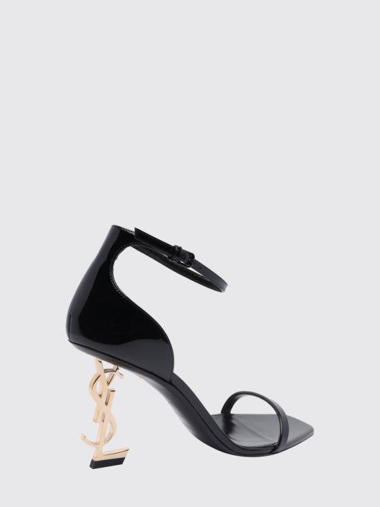 26SS 생로랑 페이턴트 레더 오피움 샌들 5576791TV1A 1000 Black - SAINT LAURENT