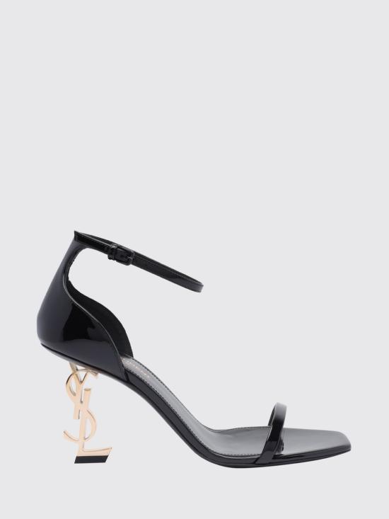 26SS 생로랑 페이턴트 레더 오피움 샌들 5576791TV1A 1000 Black