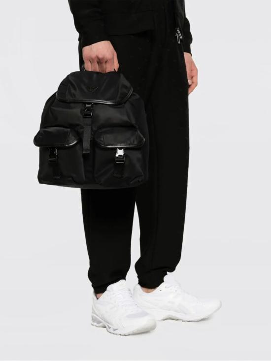 26SS 엠포리오 아르마니 백팩 EM004503AF13454 UC001 Black - EMPORIO ARMANI