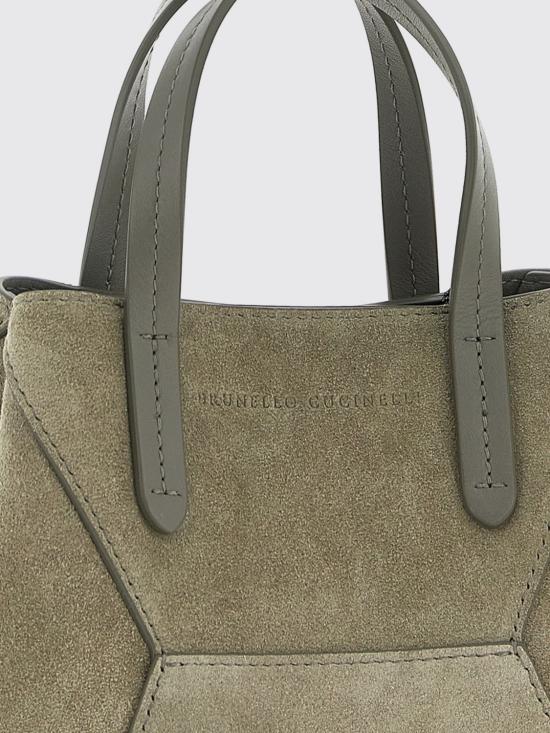 26SS 브루넬로 쿠치넬리 스웨이드 BC Duo 미니 백 MBDLD2675 C8850 Grey - BRUNELLO CUCINELLI