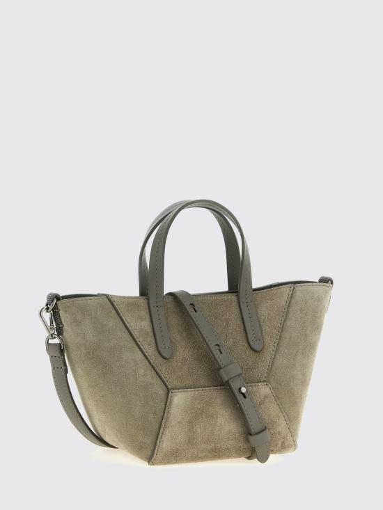 26SS 브루넬로 쿠치넬리 스웨이드 BC Duo 미니 백 MBDLD2675 C8850 Grey - BRUNELLO CUCINELLI