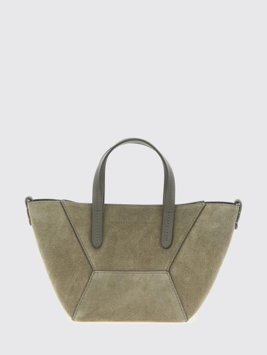 26SS 브루넬로 쿠치넬리 스웨이드 BC Duo 미니 백 MBDLD2675 C8850 Grey