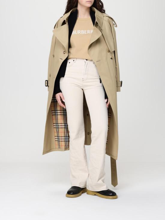 26SS 버버리 롱 개버딘 피츠로비아 트렌치 코트 8118541 Beige - BURBERRY