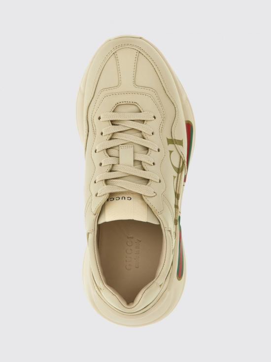 26SS 구찌 RHYTON 라이톤 구찌 로고 스니커즈 528892DRW00 9522 White - GUCCI