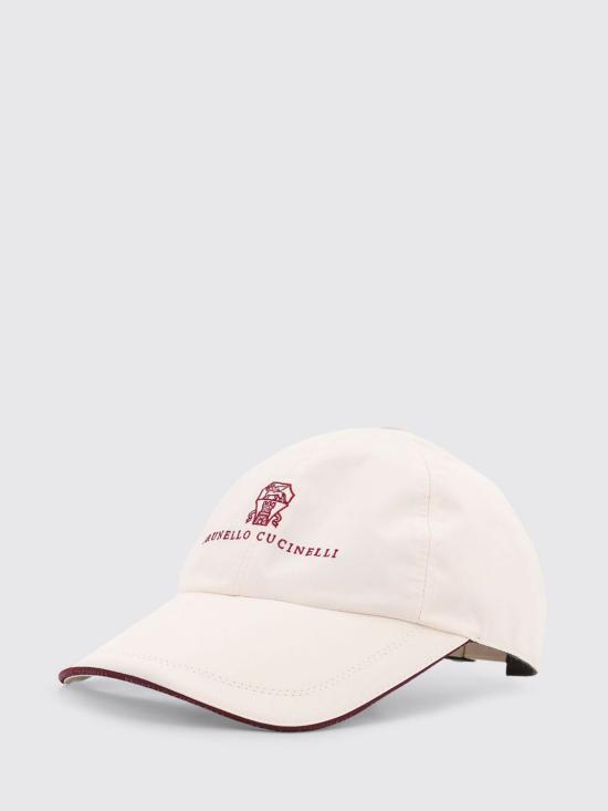26SS 브루넬로 쿠치넬리 모자 MM4799859 CSB49 White - BRUNELLO CUCINELLI