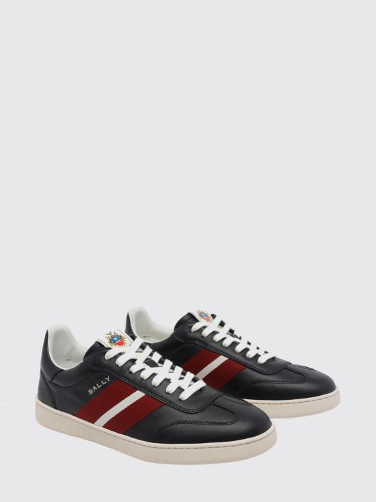 26SS 발리 레트로 크레스트 스니커즈 MSK0F7VT168 U901 Black - BALLY