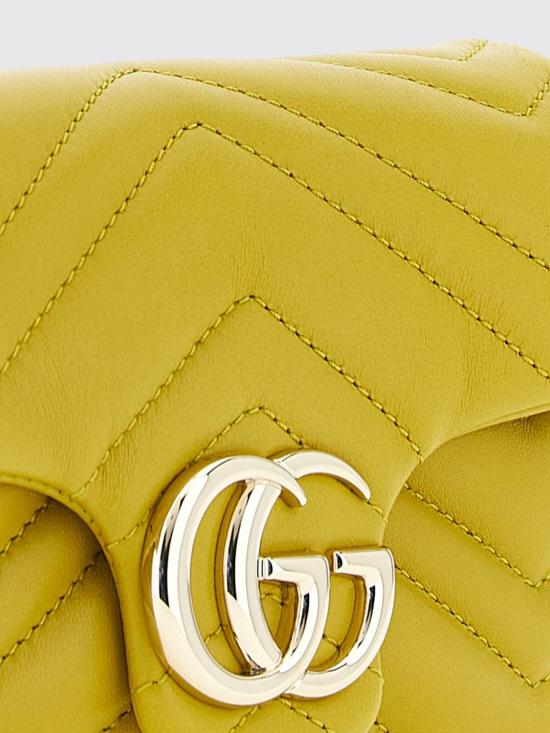 26SS 구찌 GG 마몽 미니 숄더백 841290AAFAX 7316 Yellow - GUCCI