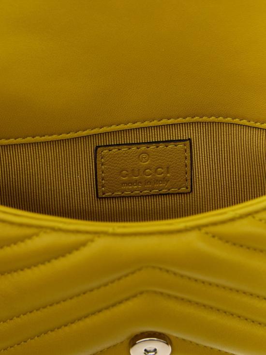 26SS 구찌 GG 마몽 미니 숄더백 841290AAFAX 7316 Yellow - GUCCI