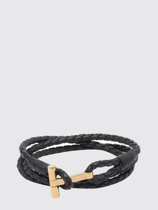 26SS 톰포드 브레이디드 레더 브레이슬릿 JM005ICL002G EIR Leather