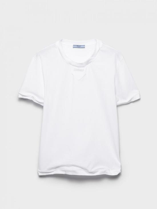 26SS 프라다 반팔 티셔츠 3569BSOOO18QZ F0009 White