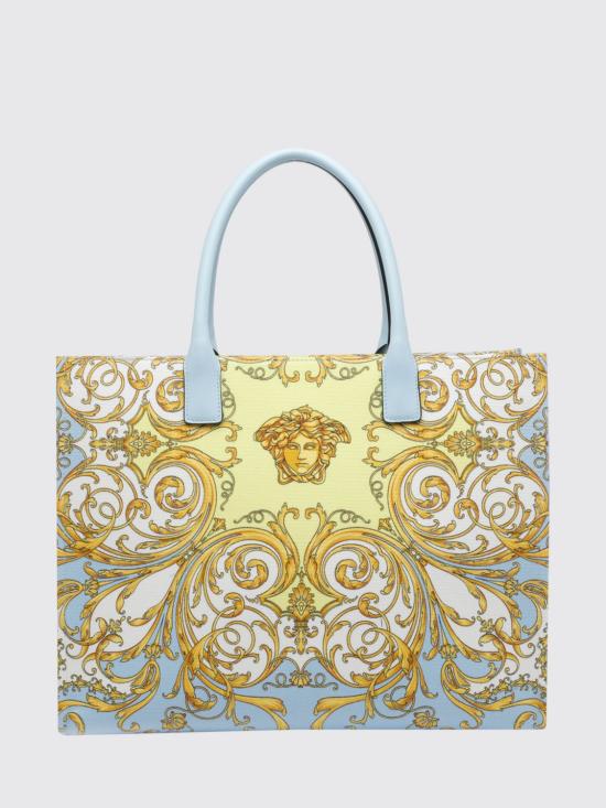 26SS 베르사체 V 올오버 라 메두사 라지 토트백 10047411A17148 5UD6V Gnawed Blue - VERSACE