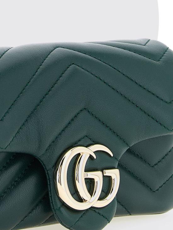 26SS 구찌 GG 마몽 미니 숄더백 841290AAFAX 3020 Green - GUCCI