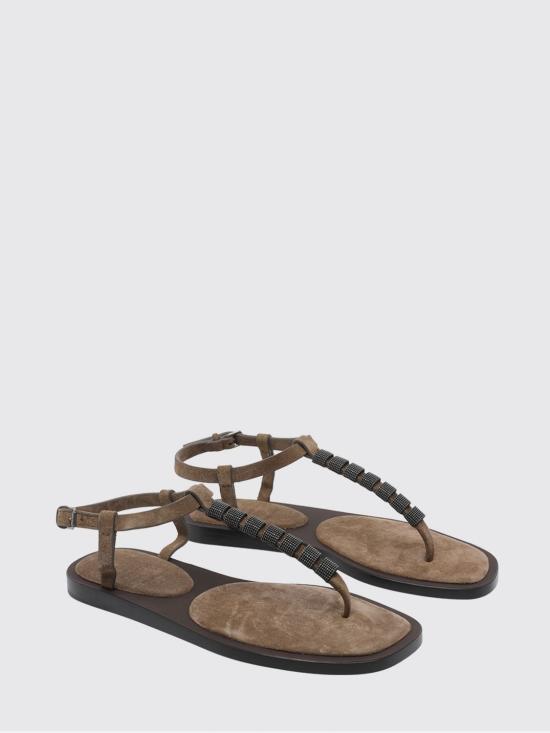 26SS 브루넬로 쿠치넬리 힐/펌프스 MZSFC3151 C8921 Brown - BRUNELLO CUCINELLI