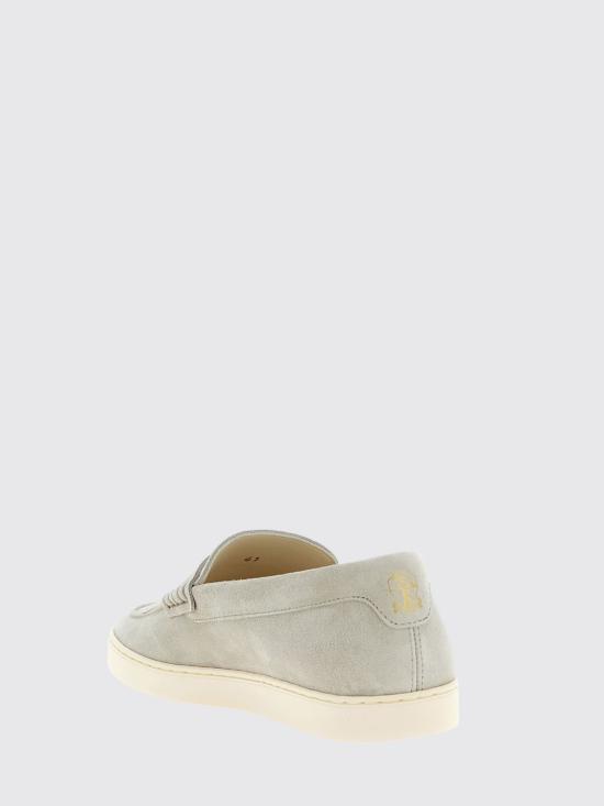 26SS 브루넬로 쿠치넬리 스웨이드 로퍼 스니커즈 MZUSOLP312 C4269 Cream - BRUNELLO CUCINELLI