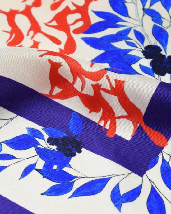  프티장 파리 머플러/스카프 쁘띠장 파리 실크 까르 스카프 파 드 도 - PETITJEAN PARIS