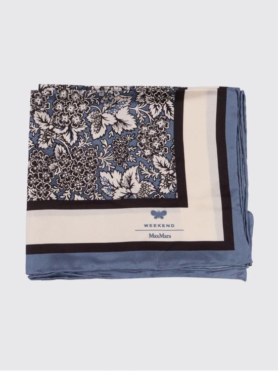 26SS 위켄드막스마라 머플러/스카프 2615541035600 001 Blue