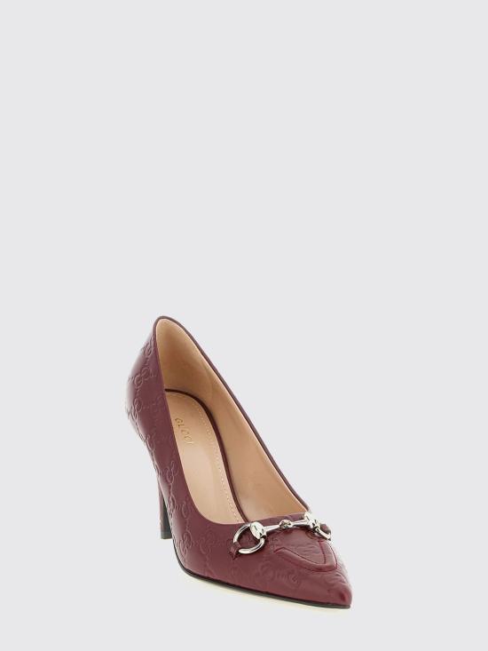 26SS 구찌 힐/펌프스 853318AAD4U 6207 Burgundy - GUCCI