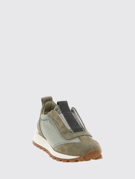 26SS 브루넬로 쿠치넬리 프레셔스 디테일 테크노 패브릭 러너 MZ47G2127 C7550 Kaki - BRUNELLO CUCINELLI