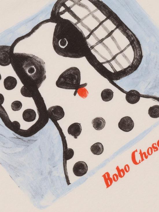 26SS [키즈] 보보쇼즈 티셔츠 B126AC009 101 White - BOBO CHOSES