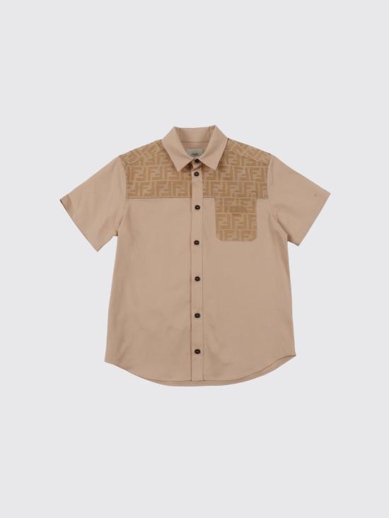 26SS [키즈] 펜디 셔츠 JMC204AS5Y F1P2N White