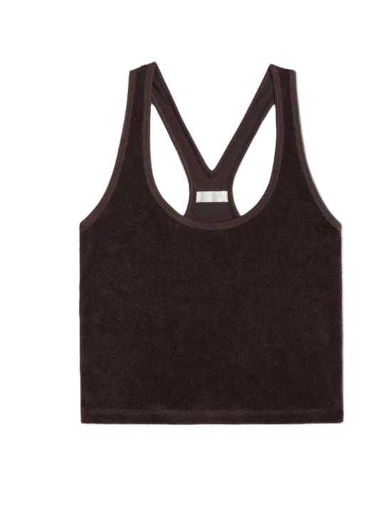  수지 콘디 블라우스 티아 레이서백 탑