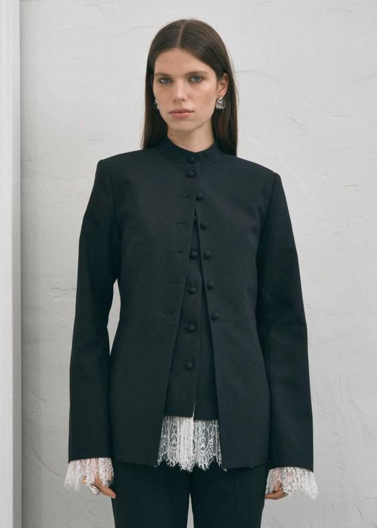  서드 폼 수트 자켓 써드폼 녹턴 레이스 트림 블레이저 - THIRD FORM