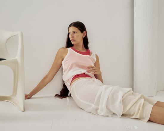  사야카 다비스 뉴욕 롱 스커트 사야카 데이비스 뉴욕 골지