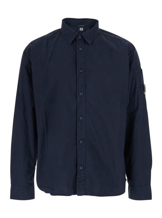  씨피 컴퍼니 탑 C.P. 컴퍼니 포펠린 셔츠 블루