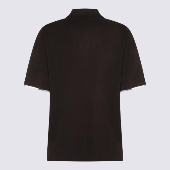  파비아나 필리피 반팔 티셔츠 Fabiana Filippi 폴로 셔츠 블루 - FABIANA FILIPPI